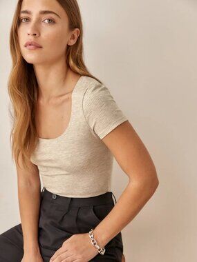 Reformation Kaleigh Top Marble - Size XS